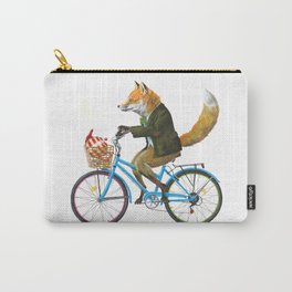 Fox goes to Tea (white) Carry-All Pouch