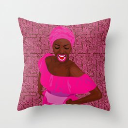 Afro Folklore of Uraba Throw Pillow