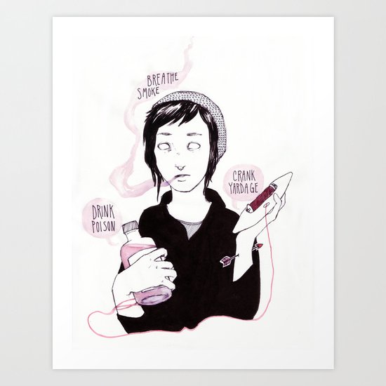 crank yardage Art Print