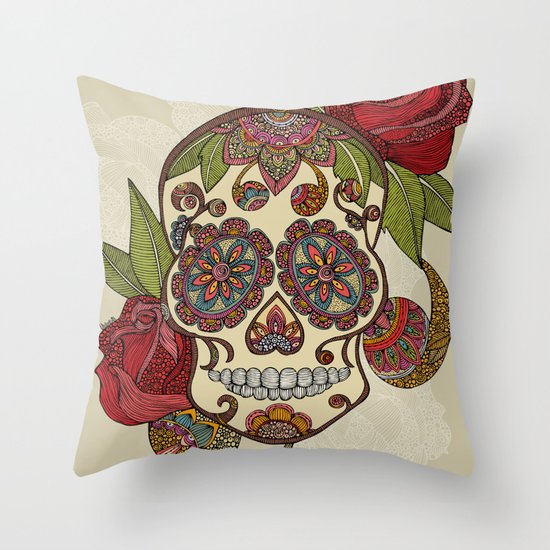 Sugar Skull Throw Pillow