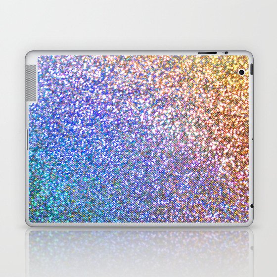 Purple Ombre Glitter Laptop & iPad Skin