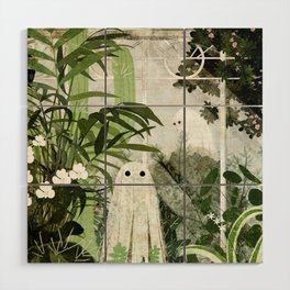 There's A Ghost in the Greenhouse Again Wood Wall Art