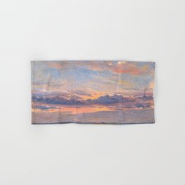 John Constable - A Cloud Study, Sunset , 1821 Hand & Bath Towel