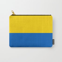 Sapphire and Yellow Solid Shapes Ukraine Flag Colors 2 100 Percent Commission Donated Read Bio Carry-All Pouch