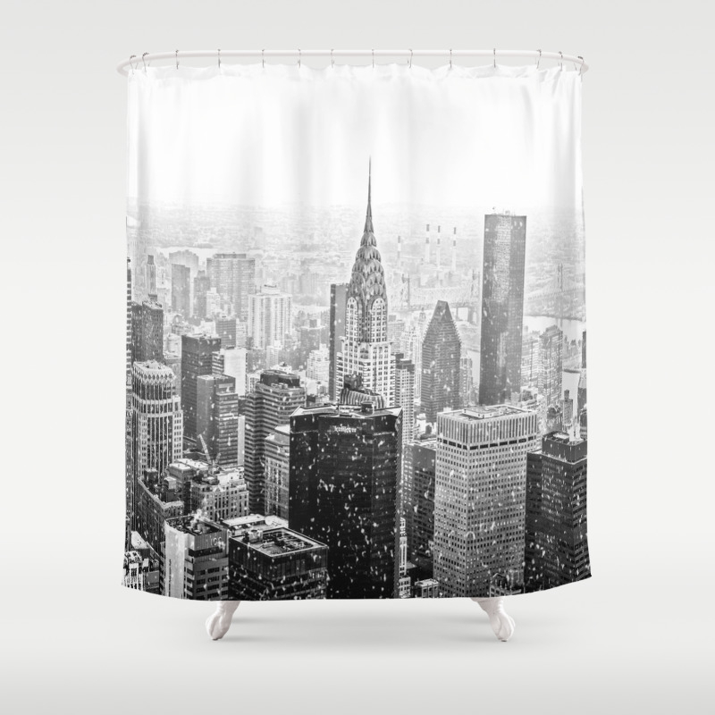 skyline shower curtain