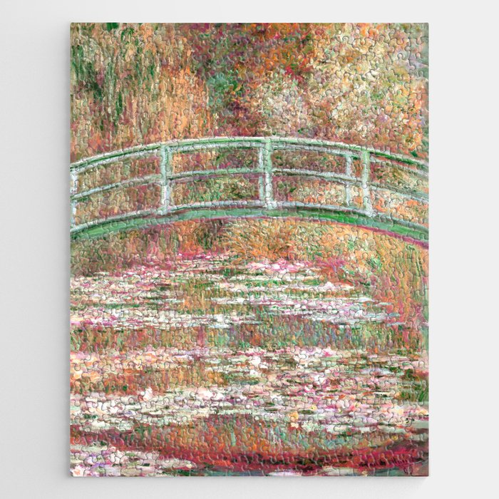 Bridge over a Pond of Water Lilies 2 Jigsaw Puzzle