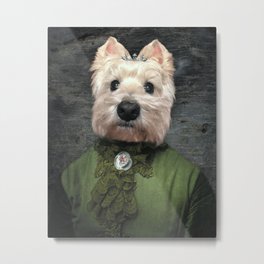 Lady Misty Metal Print | Dressedupdog, Westieart, Girlwestie, Pretty, Photo, Dogs, Westie, Terrier, Dog, Color 