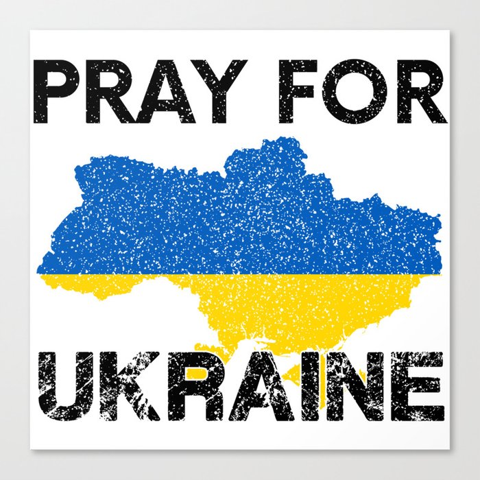 Pray For Ukraine Canvas Print