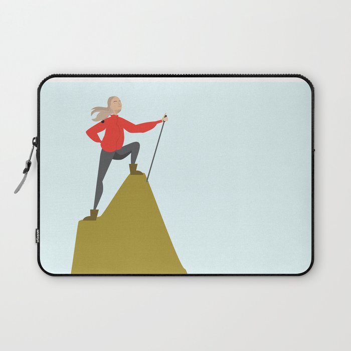 Mountain Woman Illustration Laptop Sleeve