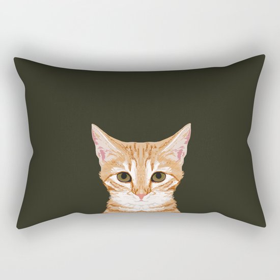 Chase - Cute Cat gifts for pet lovers cat lady gifts and perfect gifts for cat person and cute tabby Rectangular Pillow