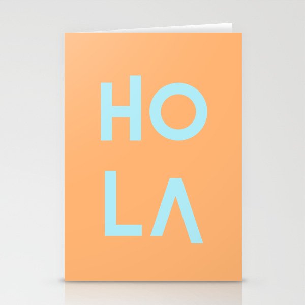 HolA orange & mint Stationery Cards