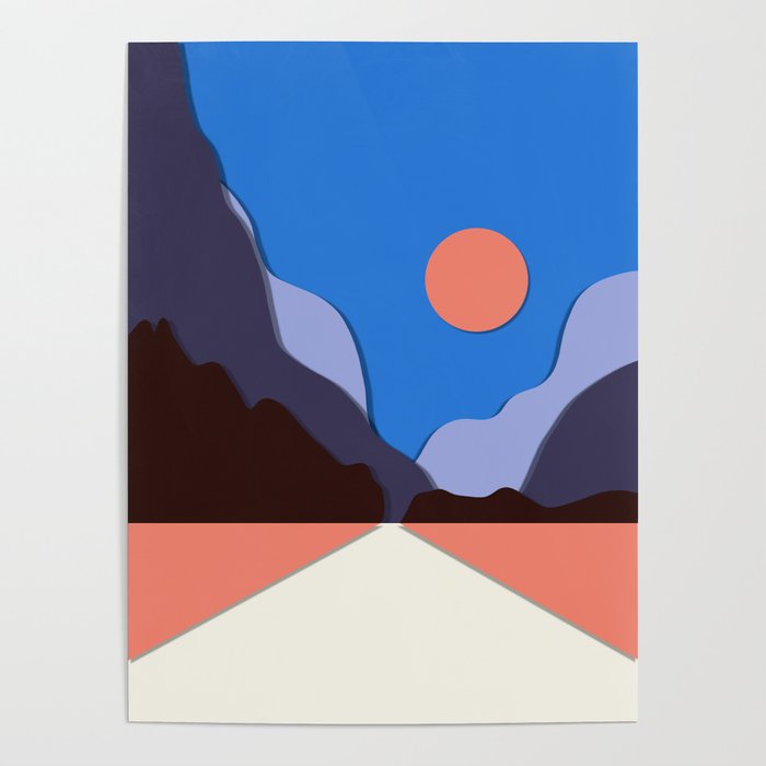 Minimal landscape  Poster