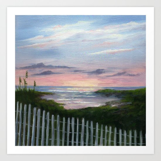 Niki's Beach Art Print