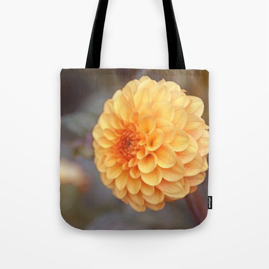 Shiny Yellow Sweet Pixie Dahlia Tote Bag