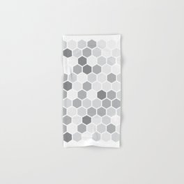 Texture hexagons - Shades of Grey Hand & Bath Towel
