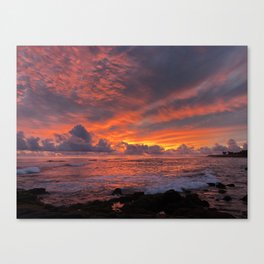 Poipu Sunset 2 Canvas Print
