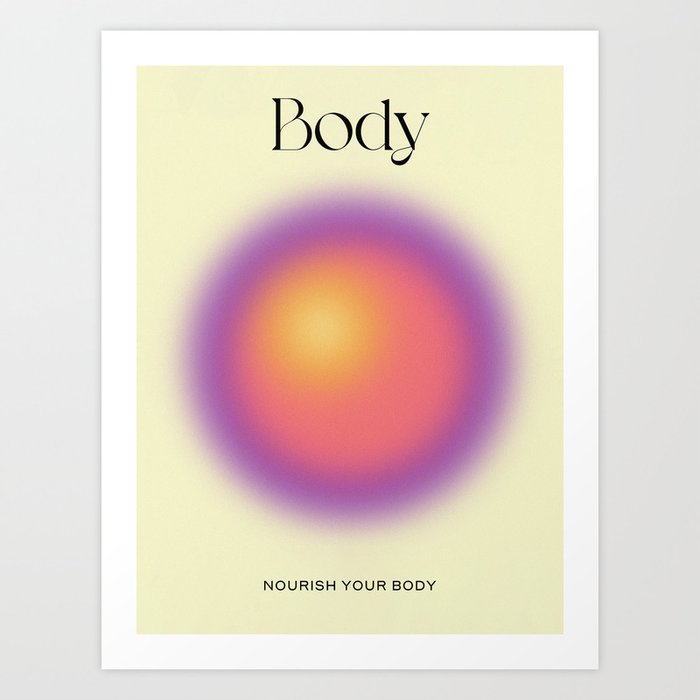 Body: Aura Gradient 02 Art Print