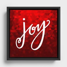 Christmas Joy Framed Canvas