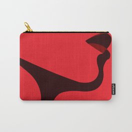 Lady In Red Carry-All Pouch