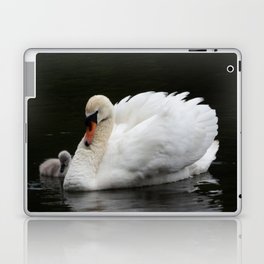 MUTE SWAN WITH CYGNET Laptop & iPad Skin