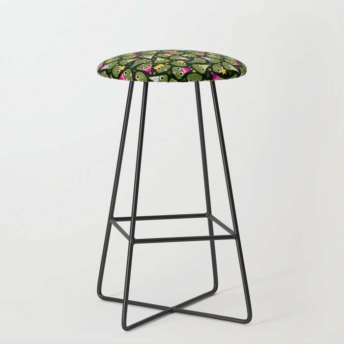 Party Frogs! // Green Bar Stool