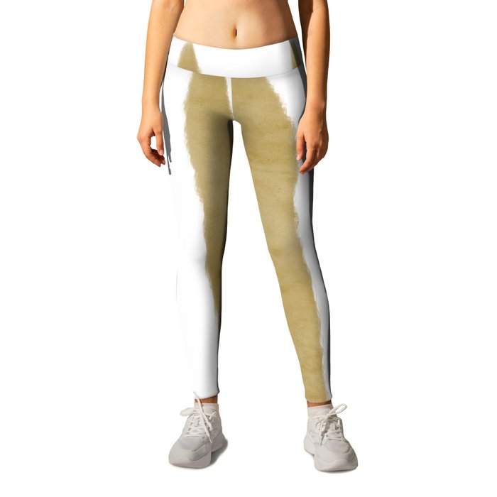 Watercolor Vertical Lines With White 48 Leggings