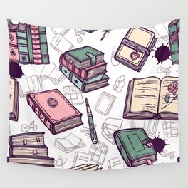 Book pattern Wall Tapestry