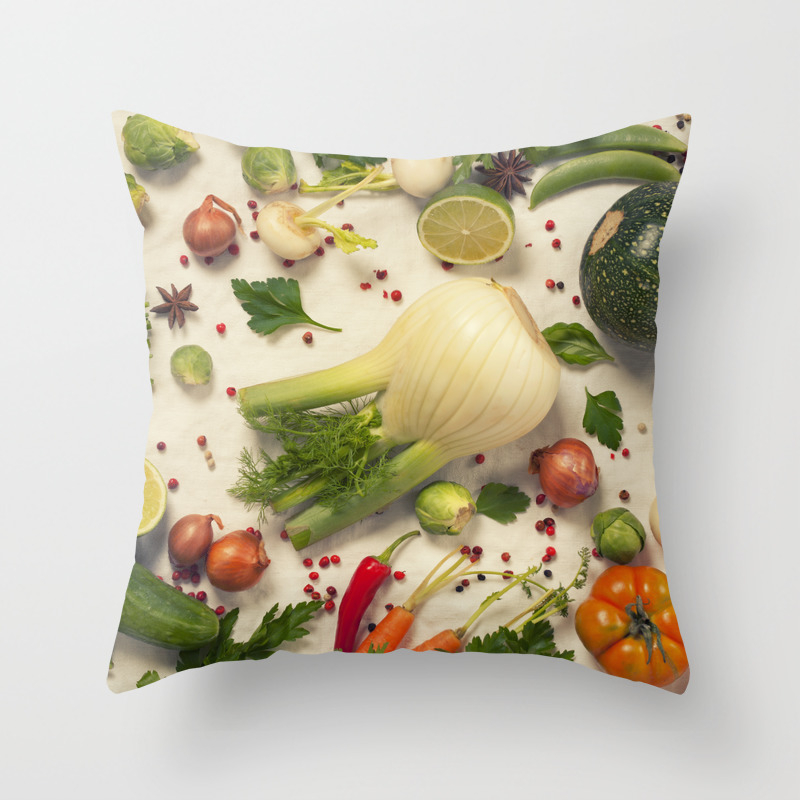 Healthy Eating Background Studio Photography Of Organic Vegetables On White Backdrop Throw Pillow By Klenova Society6