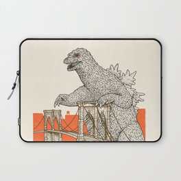 Godzilla vs. the Brooklyn Bridge Laptop Sleeve