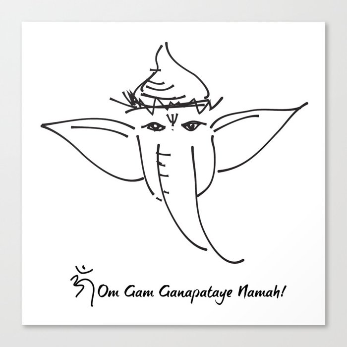 Ganesha, the Remover of Obstacles Canvas Print