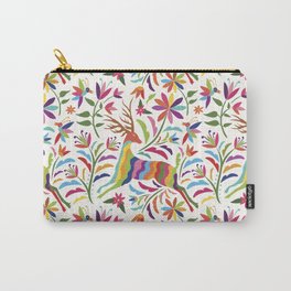 Deers Pattern in Mexican Otomi Style by Akbaly Carry-All Pouch