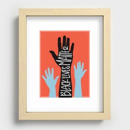 Black Lives Matter - Hands Recessed Framed Print