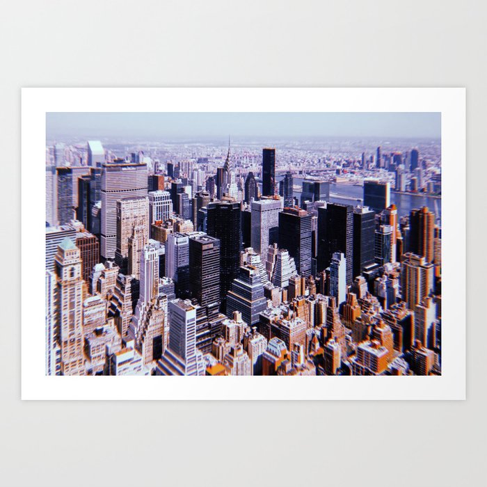 New York City // Retro 17 Art Print