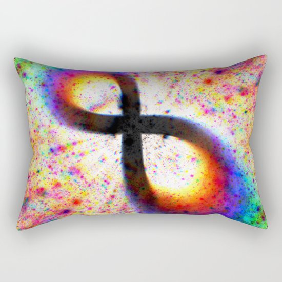 Vivid Infinity Rectangular Pillow