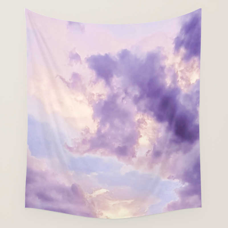 Purple Pink Clouds Wall Tapestry By Summersunhomeart Society6