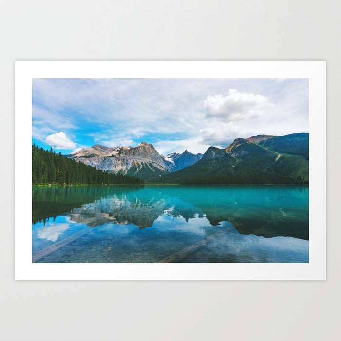 The Mountains and Blue Water - Nature Photography Art Print