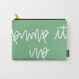 Pump It Up - White/Green Carry-All Pouch