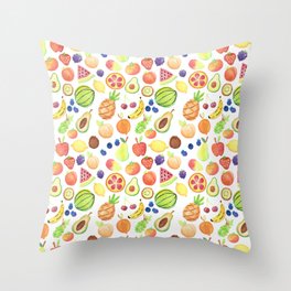Fruits Pattern Throw Pillow