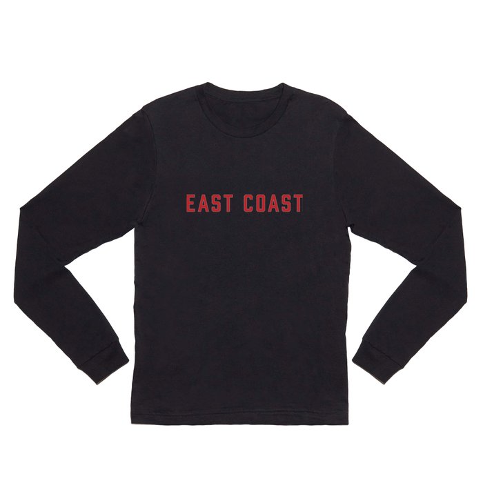 East Coast - Red Long Sleeve T Shirt
