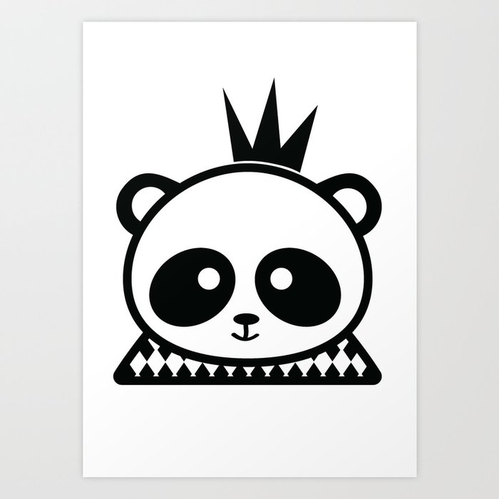 Panda Prince Art Print