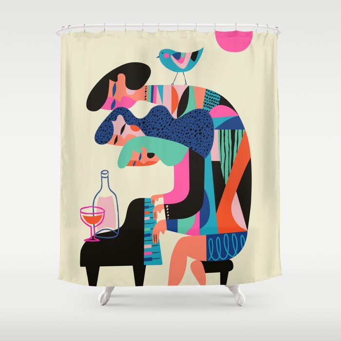 The pianists Shower Curtain