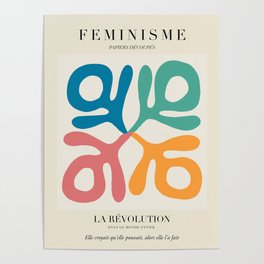 L'ART DU FÉMINISME V — Feminist Art — Matisse Exhibition Poster Poster