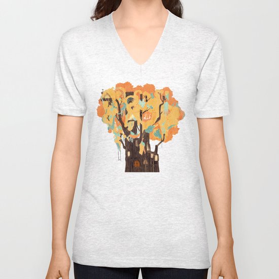 Treehouse Unisex V-Neck