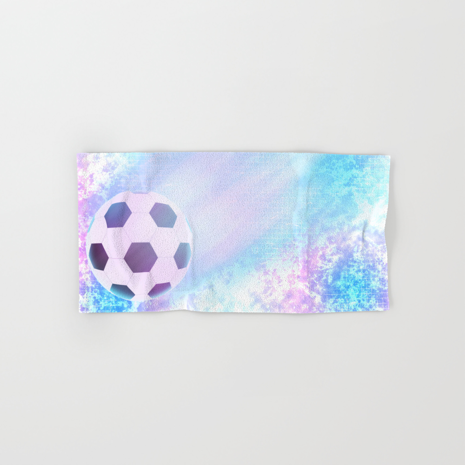 Flying Football Hand Bath Towel By Graffitimi Society6