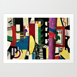 The City - La Ville by by Fernand Léger Art Print