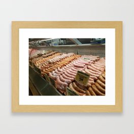 Sausage counter, San Antonio TX Framed Art Print