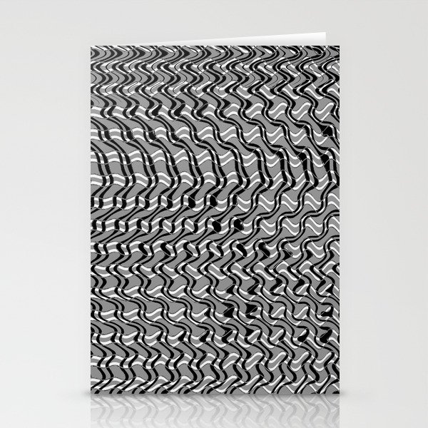 Monochrome Black And White Pattern Stationery Cards