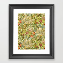 William Morris Golden Lily Vintage Pre-Raphaelite Floral Art Framed Art Print