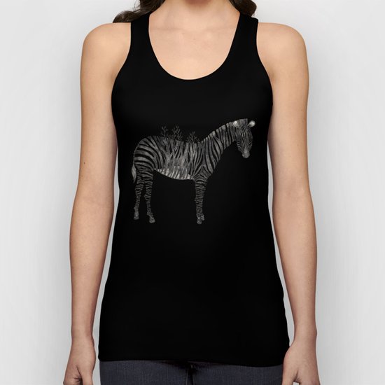 Zebra Unisex Tank Top