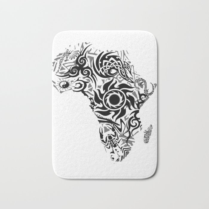 African Psychedelic Bath Mat